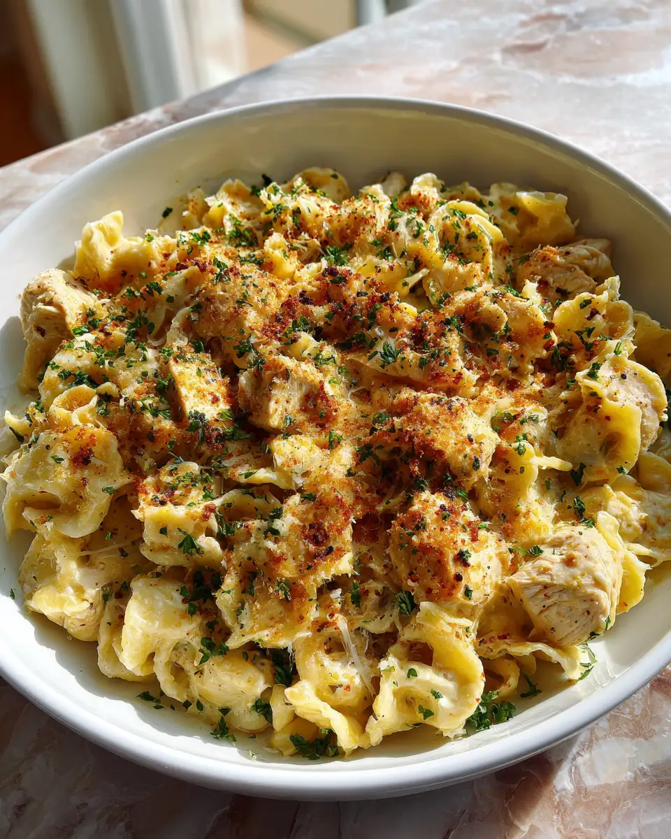 Indulge in Irresistible Flavors with Creamy Garlic Parmesan Chicken Pasta - Featured Image