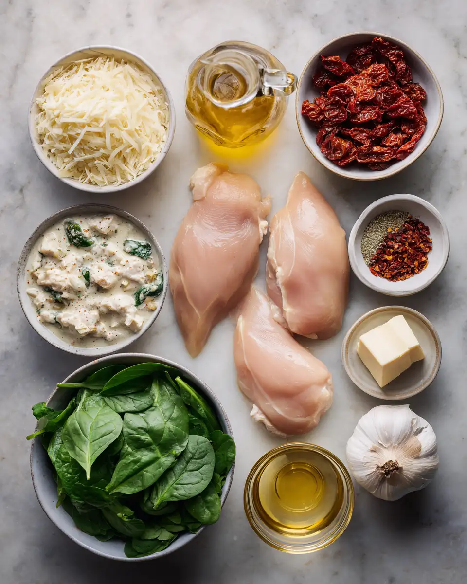 Ingredients for Savor the Flavor: Indulge in Creamy Tuscan Chicken Skillet Magic