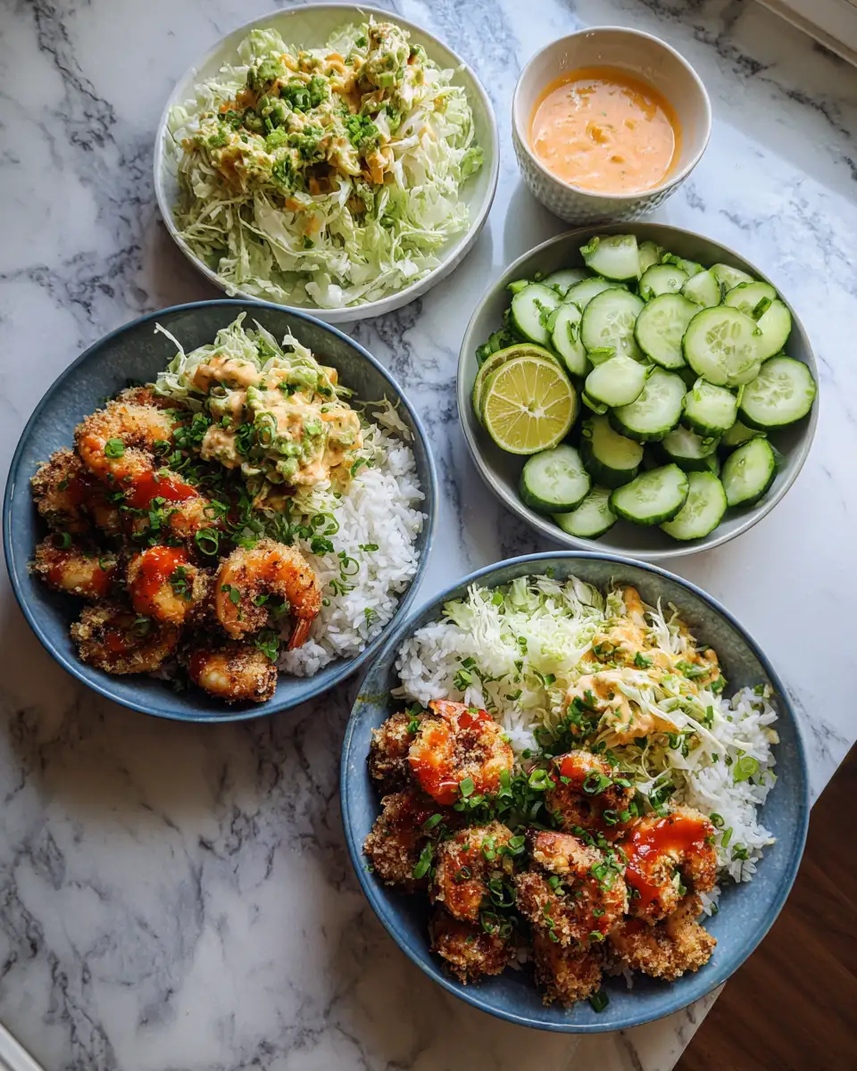 Ingredients for Sizzle and Crunch: Irresistible Crispy Bang Bang Shrimp Bowls