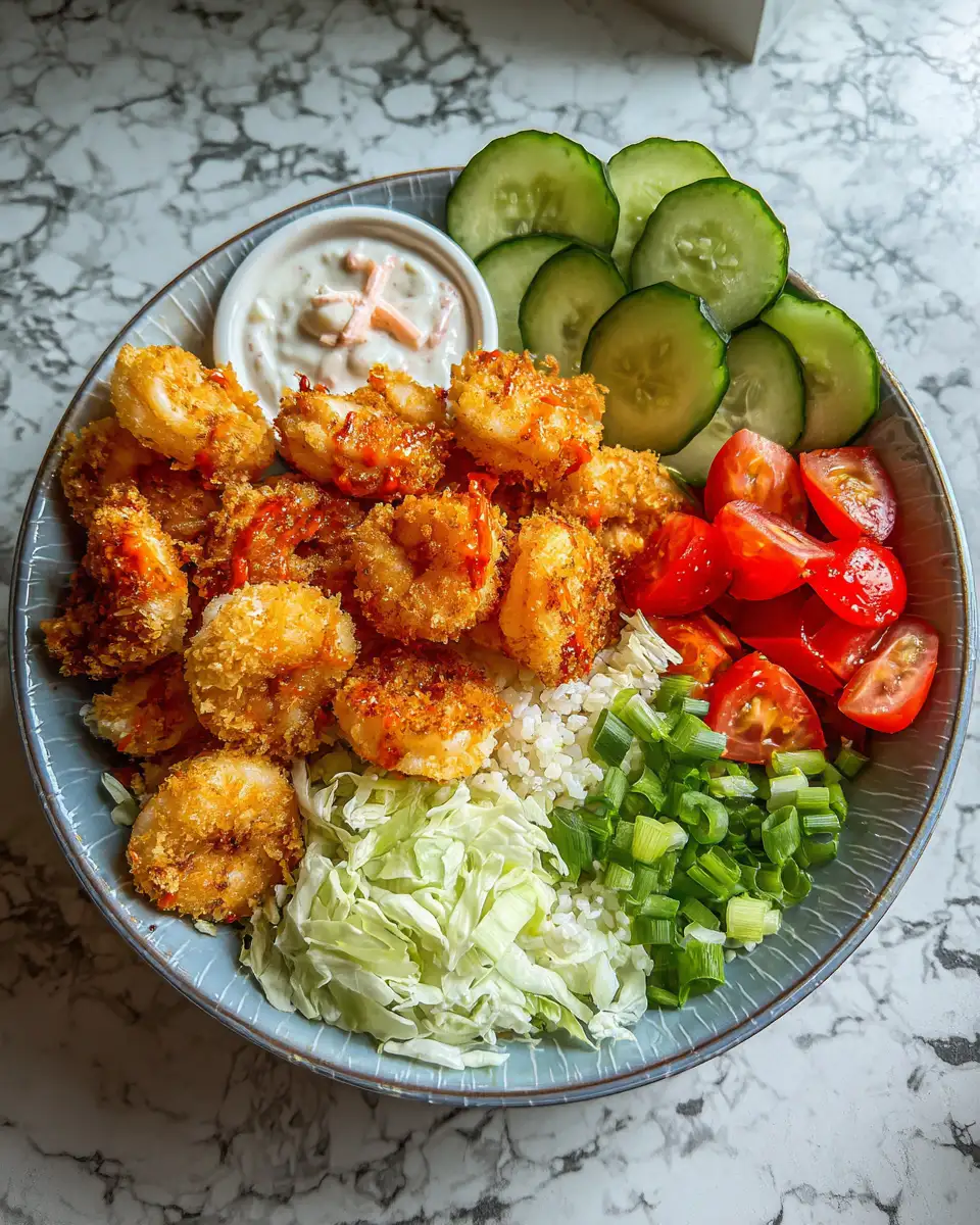 Ingredients for Sizzle and Crunch: Dive into Irresistible Crispy Bang Bang Shrimp Bowls