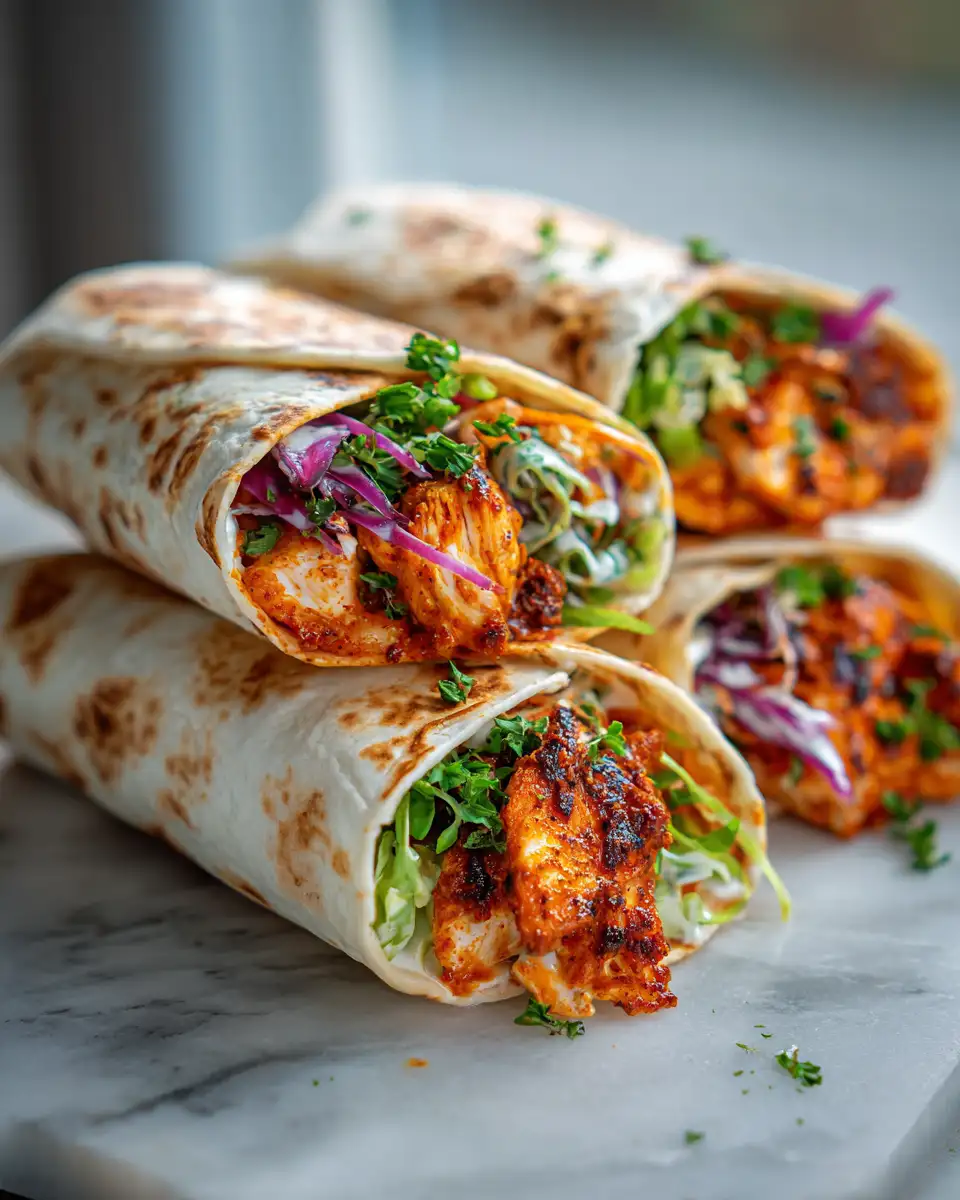 Final dish - Savor the Crunch: Irresistible Crispy Buffalo Chicken Wraps