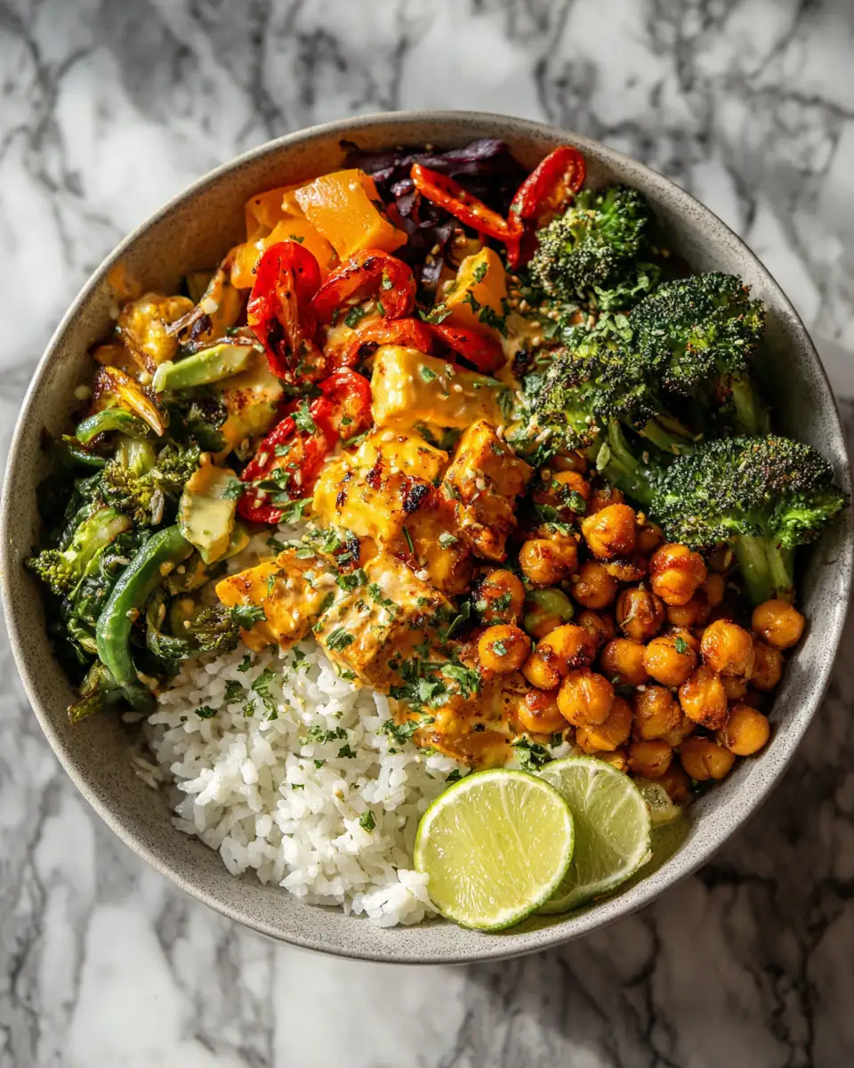 Final dish - Crispy Chickpea Buddha Bowl Bliss