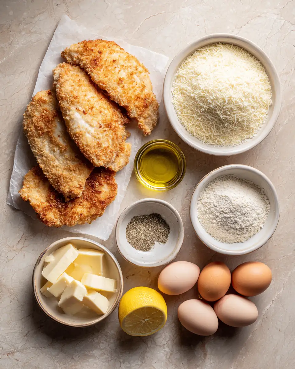 Ingredients for Golden Perfection: Crispy Parmesan Chicken Cutlets That Will Wow Your Taste Buds