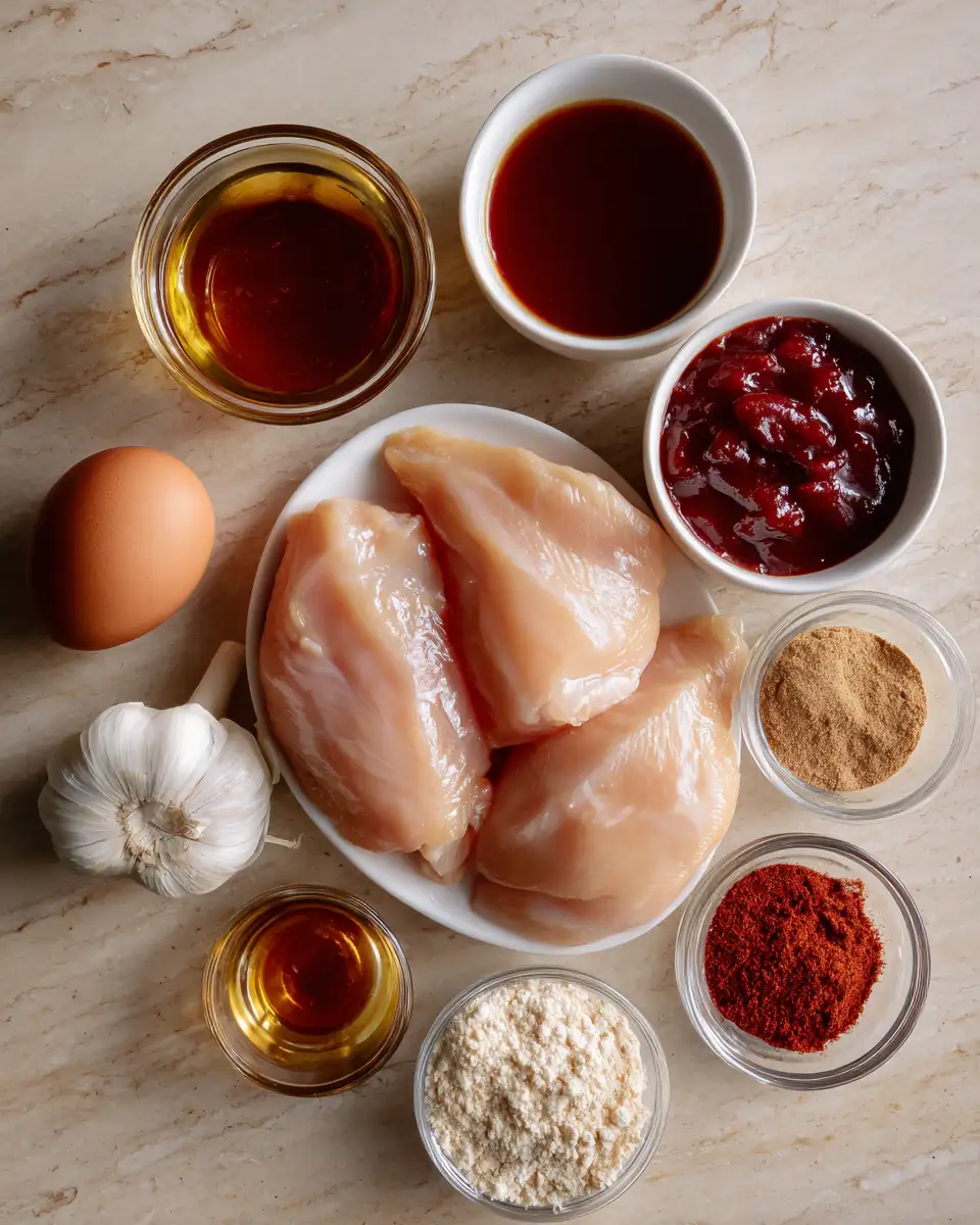 Ingredients for Ultimate Crockpot BBQ Chicken Bliss