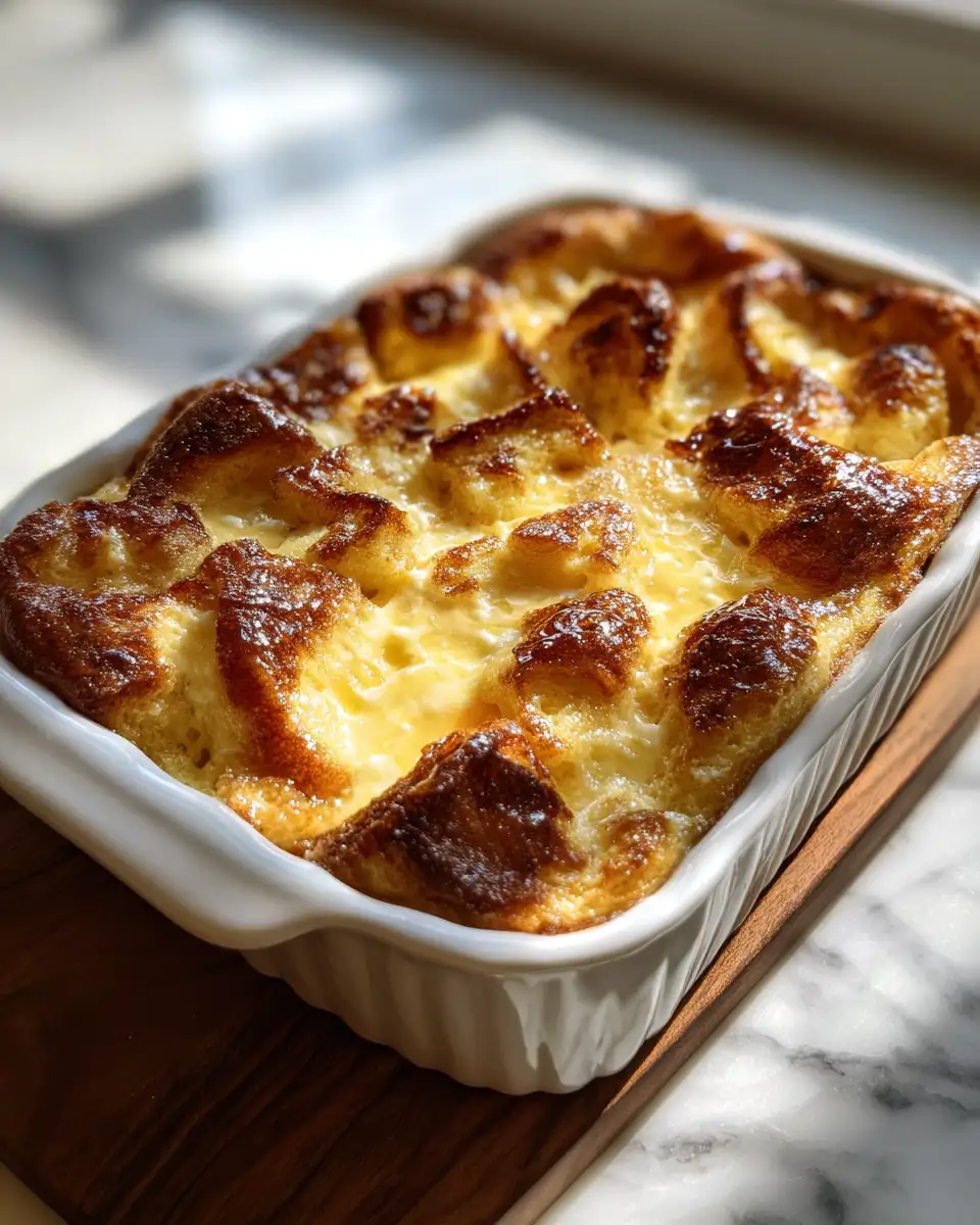 Final dish - Decadent Delight: Indulge in Creamy Custard Bread Pudding