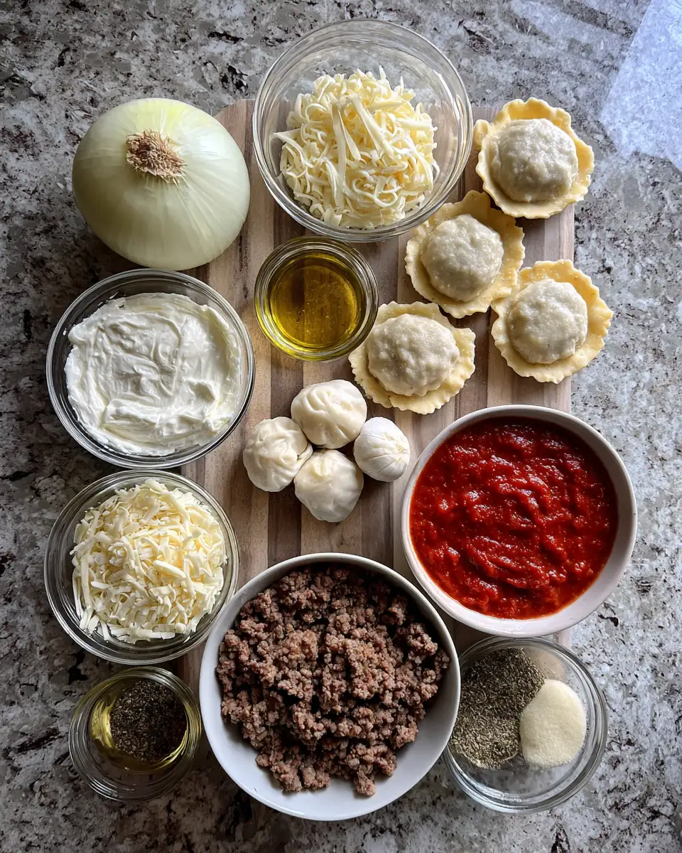 Ingredients for Dumpling Lasagna: A Fusion Feast You Didn't Know You Needed