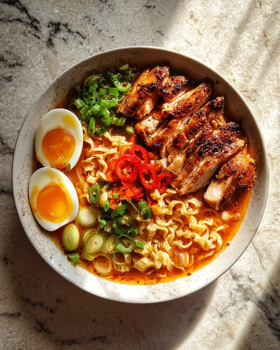 Spice Up Your Dinner with Fiery Chicken Ramen Delight - Featured Image
