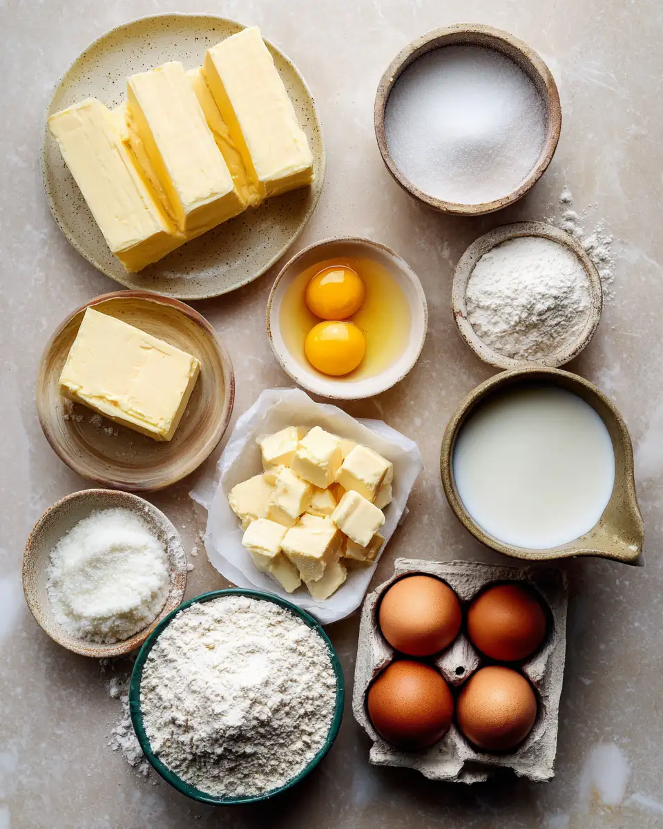 Ingredients for Decadence on a Plate: Discover the Allure of French Butter Cake
