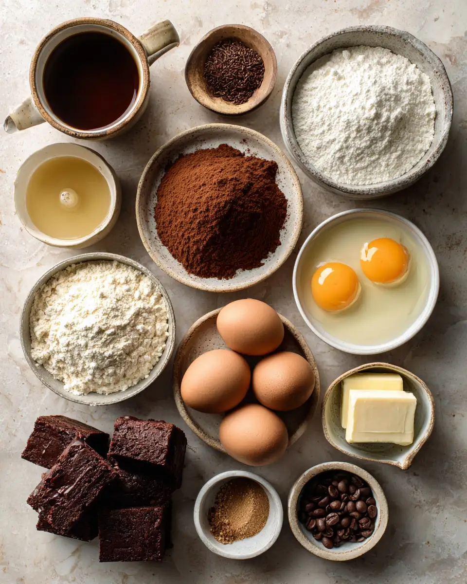 Ingredients for Decadent Delights: Discover the Magic of Frosted Coffee Brownies