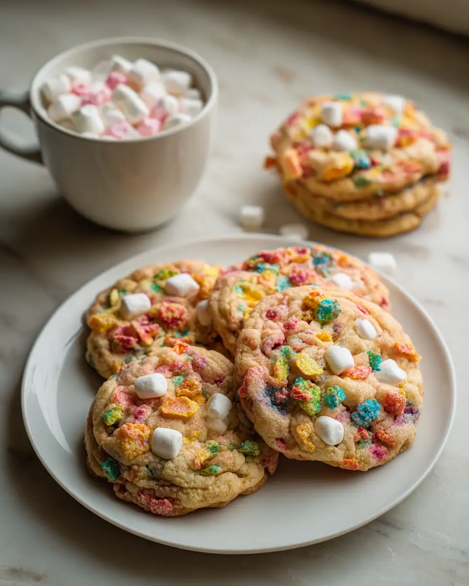 Ingredients for Unleash Your Sweet Tooth with Fruity Pebble Marshmallow Stuffed Cookies