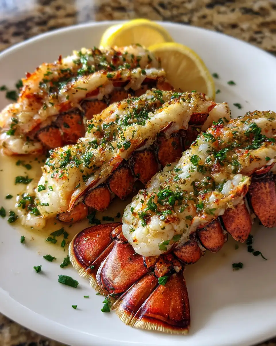 Final dish - Savor the Sea: Perfectly Succulent Garlic Butter Lobster Tails