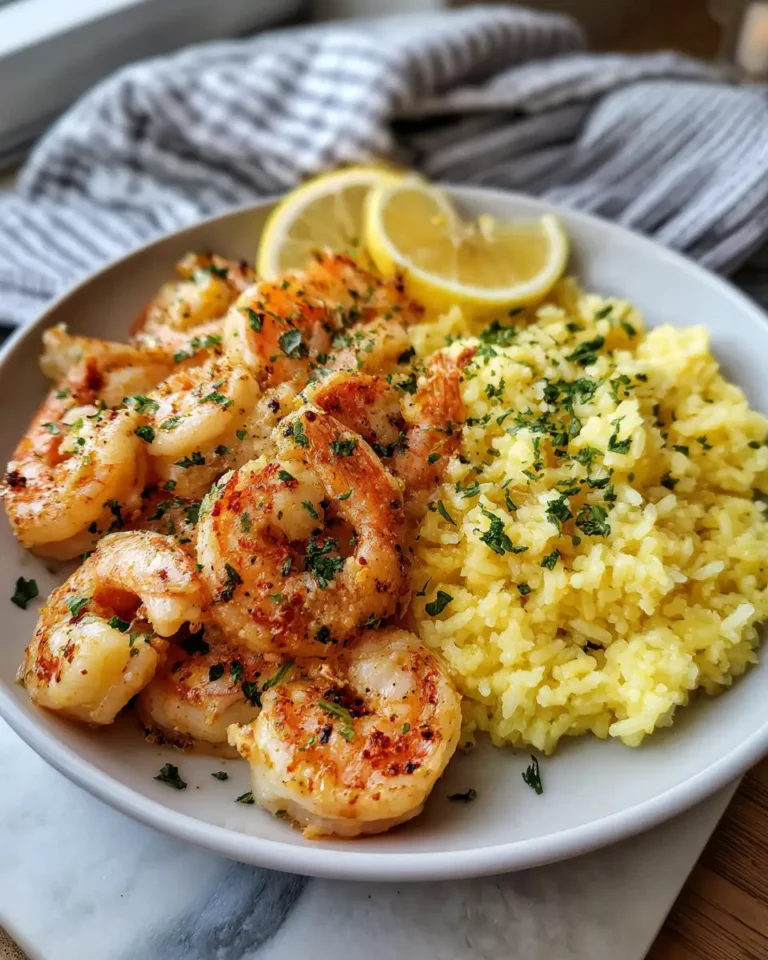 Savor the Flavor: Garlic Butter Shrimp Meets Zesty Lemon Rice - Featured Image