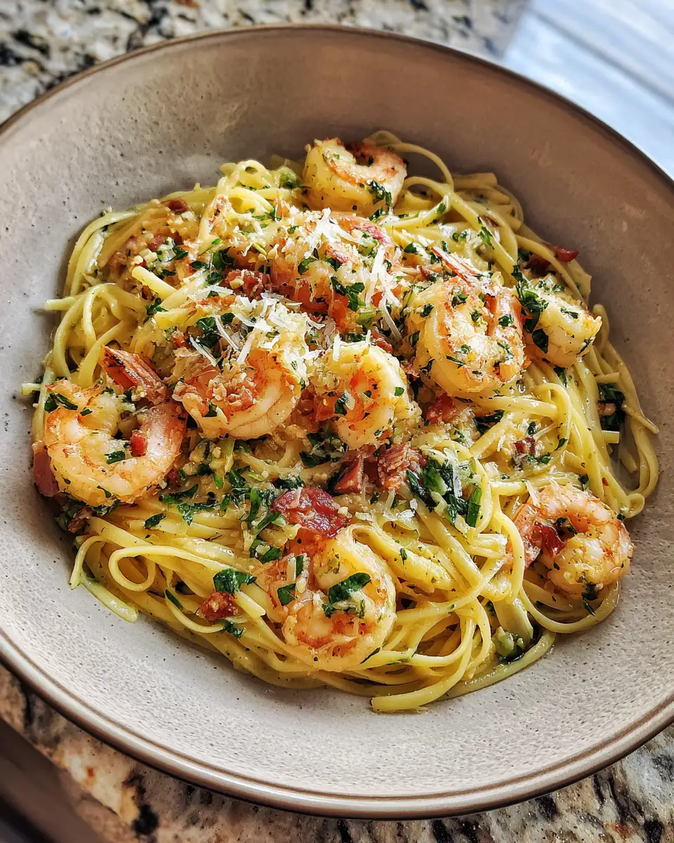 Irresistible Garlic Butter Shrimp Pasta: A Quick and Delicious Dinner Delight 6 Final dish - Irresistible Garlic Butter Shrimp Pasta: A Quick and Delicious Dinner Delight