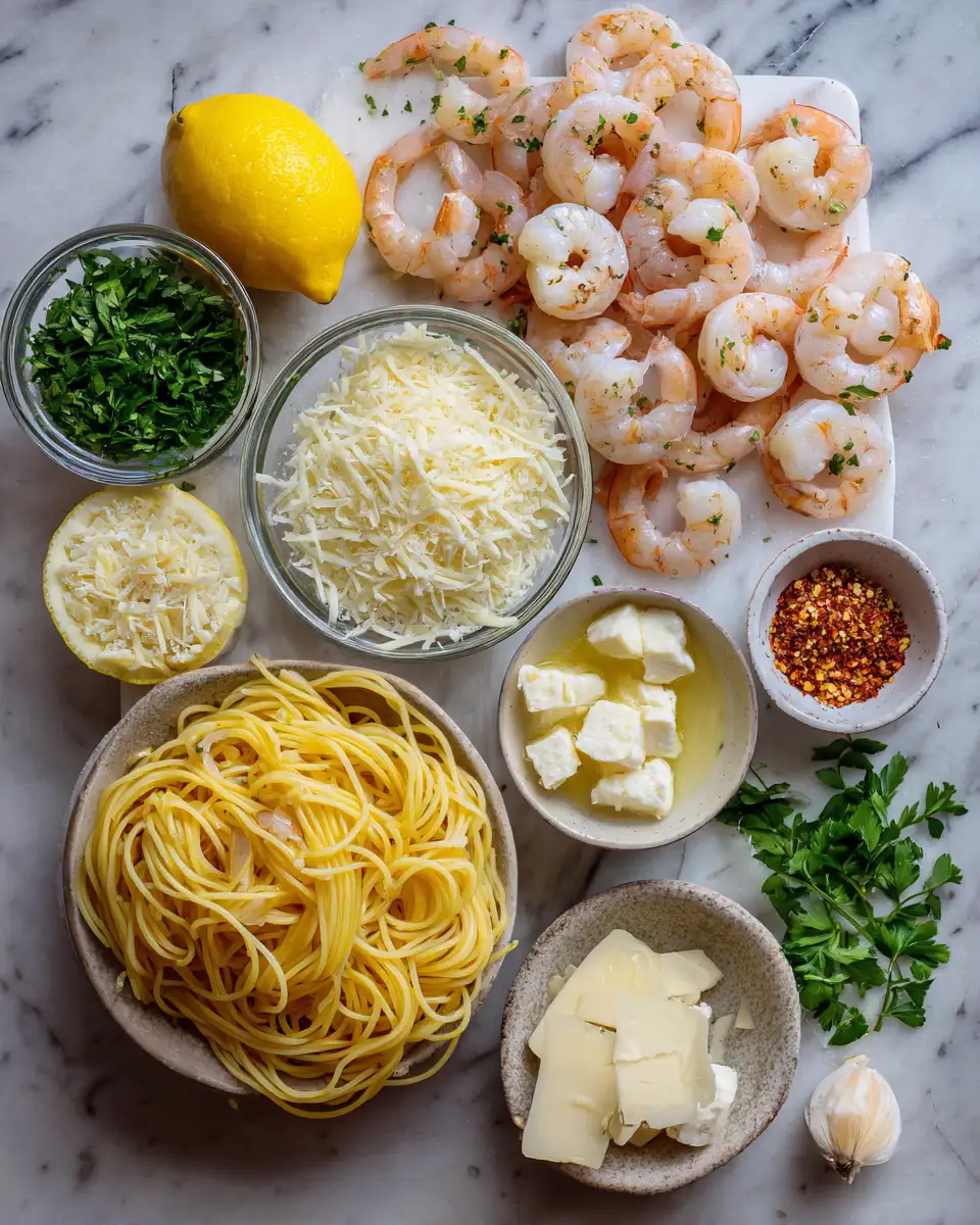 Irresistible Garlic Butter Shrimp Pasta: A Quick and Delicious Dinner Delight 4 Ingredients for Irresistible Garlic Butter Shrimp Pasta: A Quick and Delicious Dinner Delight