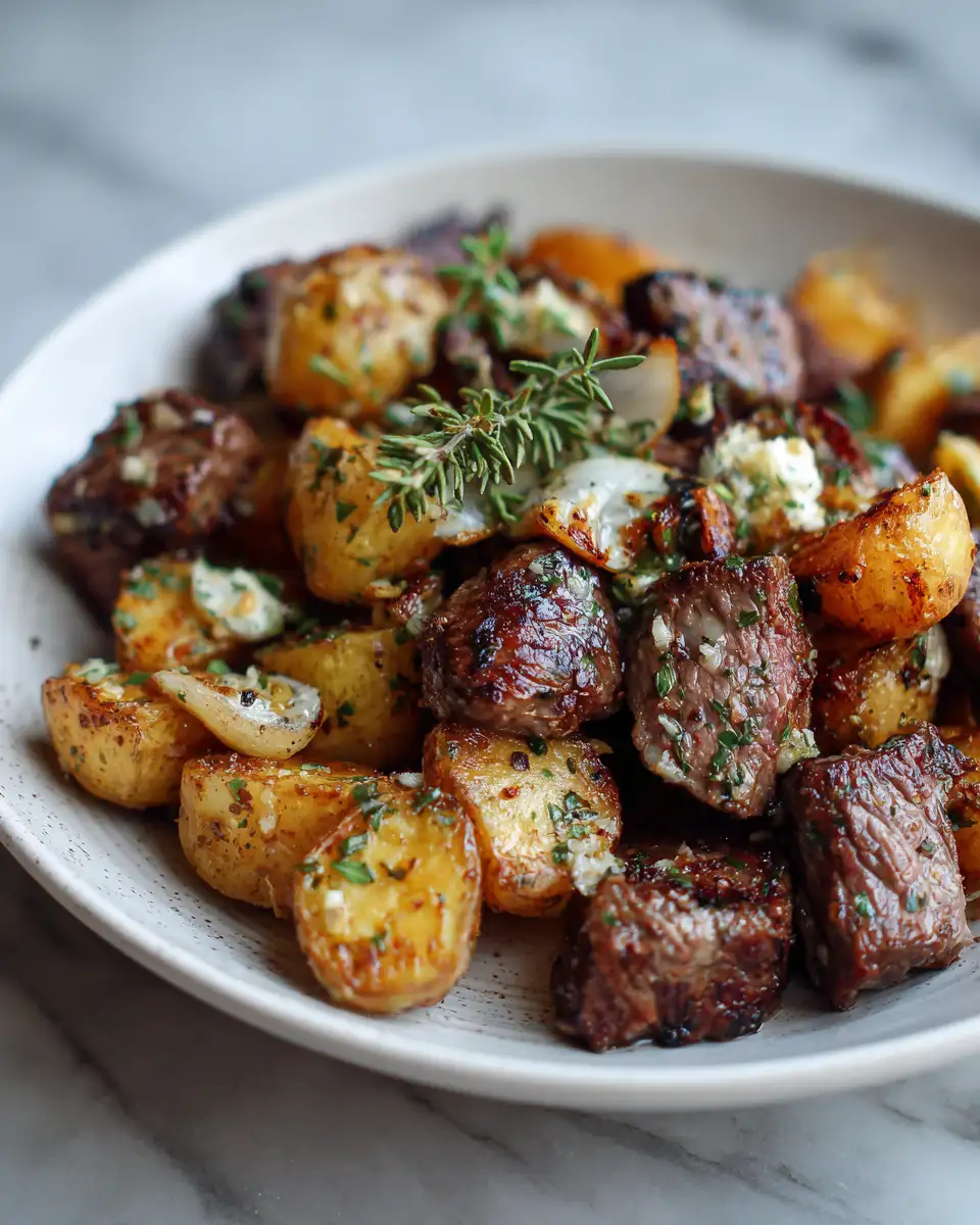 Savor the Flavor: Irresistible Garlic Butter Steak Bites with Potatoes - Featured Image