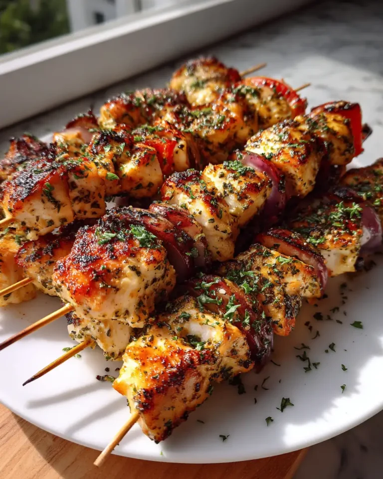 Sizzling Garlic Parmesan Chicken Skewers That Will Ignite Your Taste Buds - Featured Image