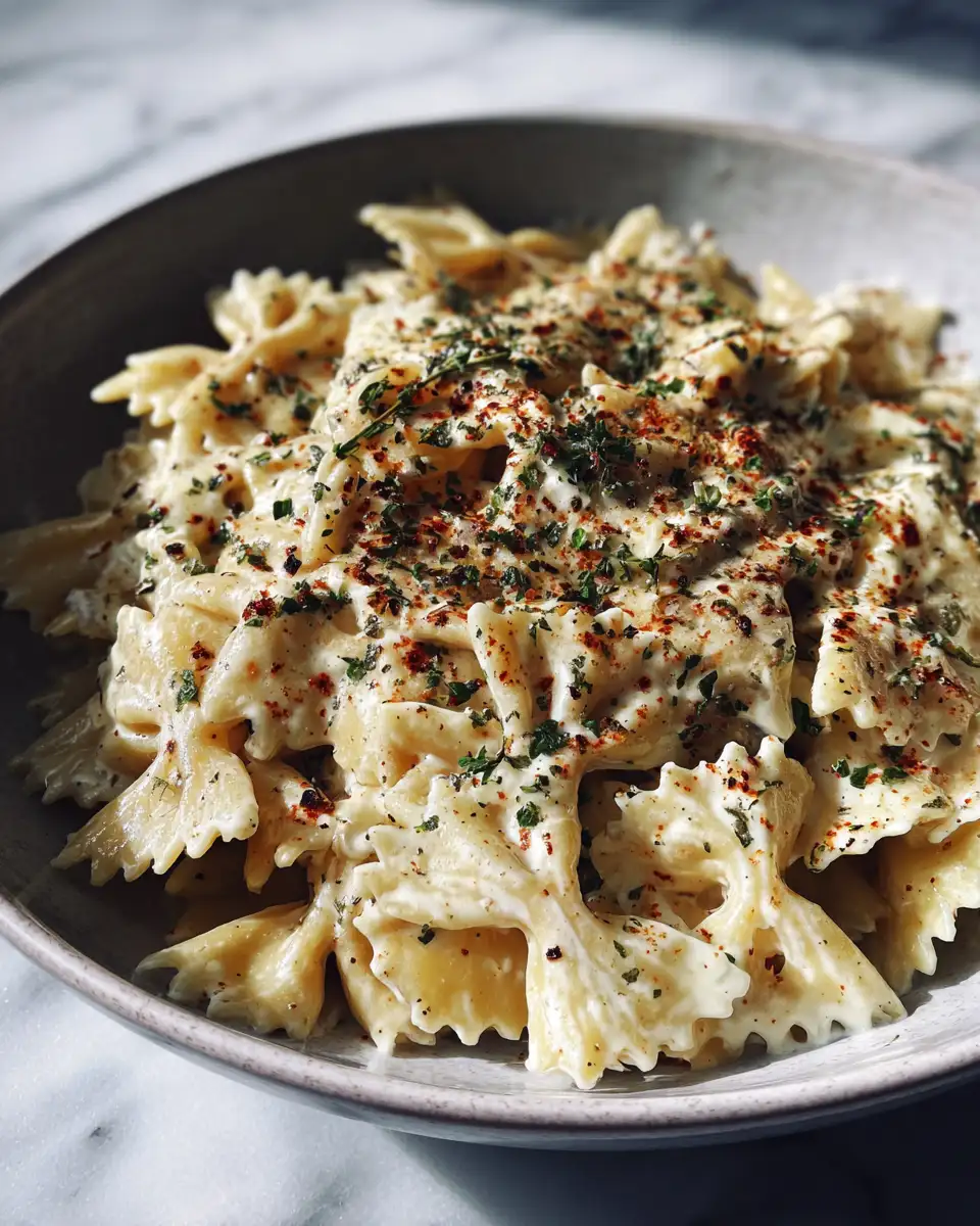 Final dish - Creamy Garlic Parmesan Pasta: Your New Favorite Comfort Dish