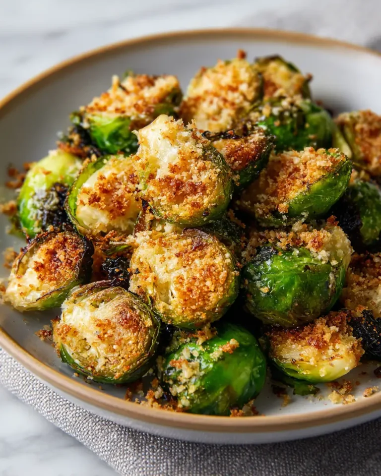 Crispy Garlic Parmesan Roasted Brussels Sprouts: A Flavorful Delight - Featured Image