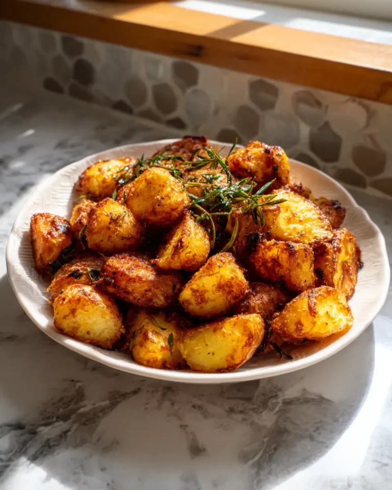Crispy Delight Awaits: Garlic Parmesan Roasted Potatoes Recipe - Featured Image