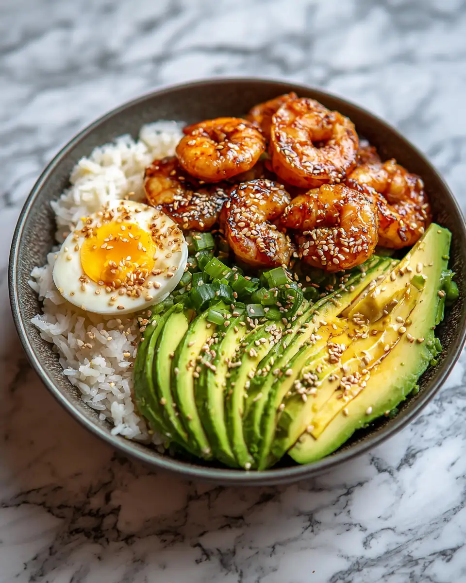Zesty Garlic Shrimp and Avocado Rice Bowl Bliss - Featured Image