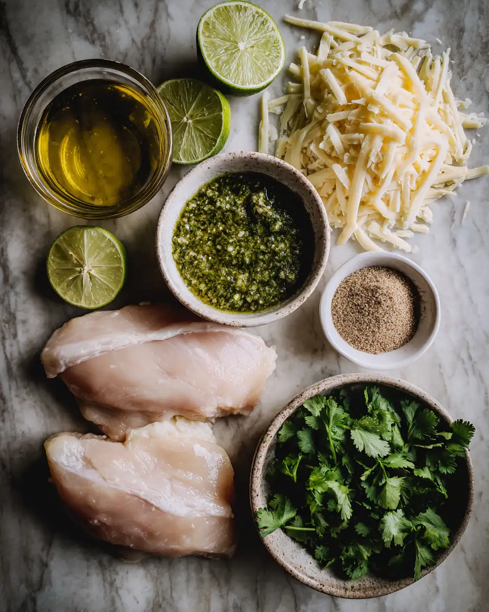 Ingredients for Sizzle into Summer with Grilled Salsa Verde Pepper Jack Chicken