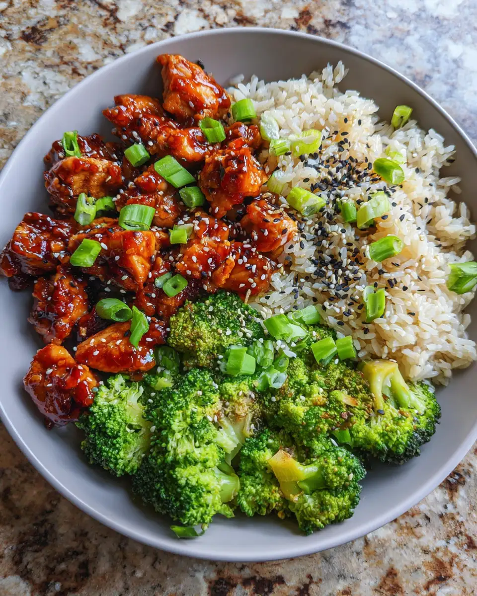 Ingredients for Sweet & Savory Delight: Honey Garlic Chicken Rice Bowls That Wow