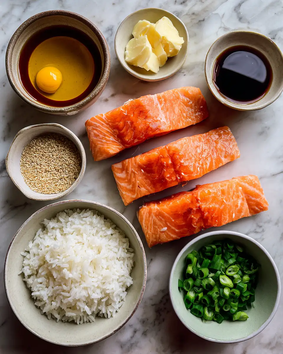 Ingredients for Savor the Flavor: Honey Garlic Salmon Rice Bowls Delight
