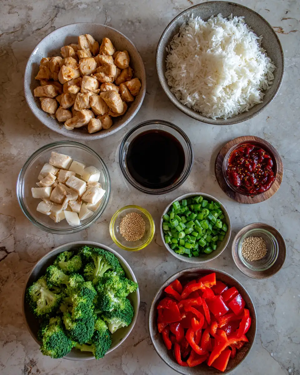 Ingredients for Sizzling Flavor Adventure: Discover the Magic of Hot Honey Chicken Bowls