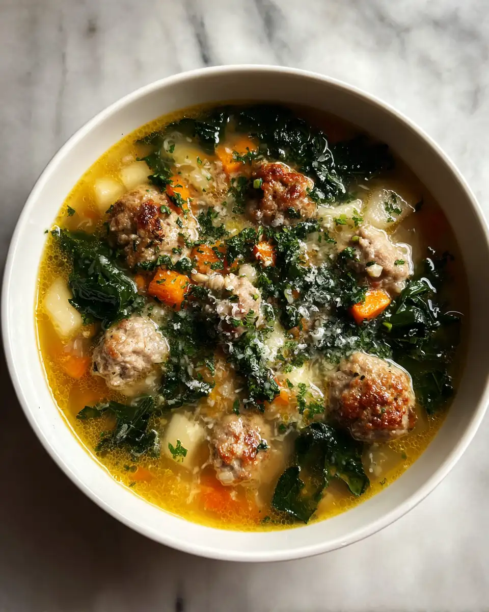 Final dish - Cozy Up with a Bowl of Italian Wedding Soup Bliss