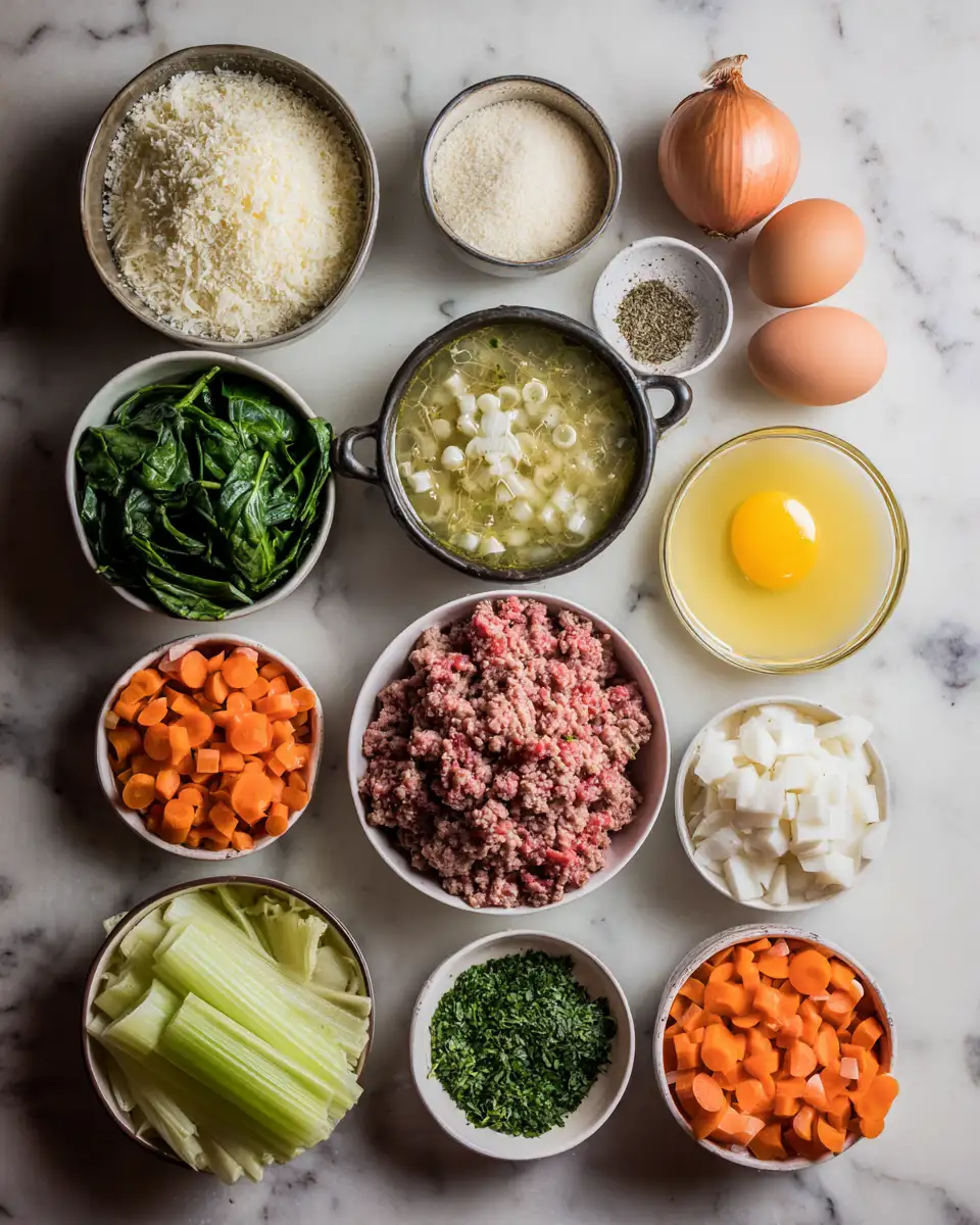 Ingredients for Cozy Up with a Bowl of Italian Wedding Soup Bliss