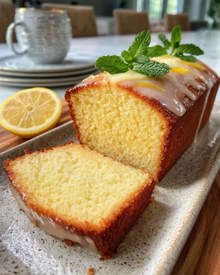 Zesty Delight: Indulge in the Ultimate Lemon Cream Cheese Pound Cake - Featured Image