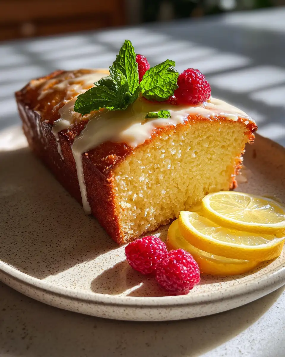 Final dish - Zesty Delight: Indulge in the Ultimate Lemon Cream Cheese Pound Cake