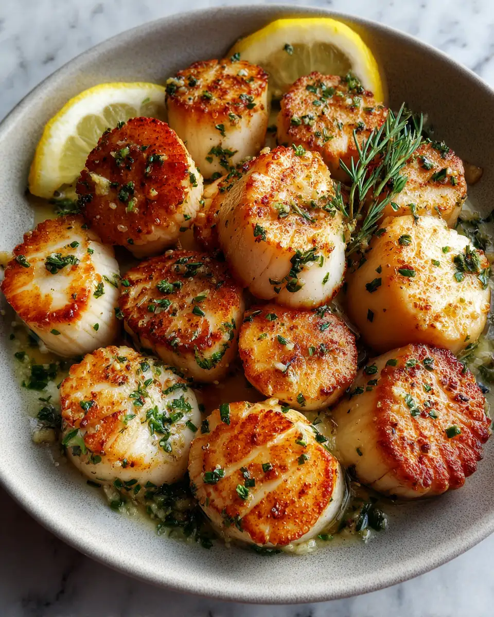 Sizzle and Zest: Transform Your Dinner with Lemon Garlic Butter Scallops 6 Final dish - Sizzle and Zest: Transform Your Dinner with Lemon Garlic Butter Scallops