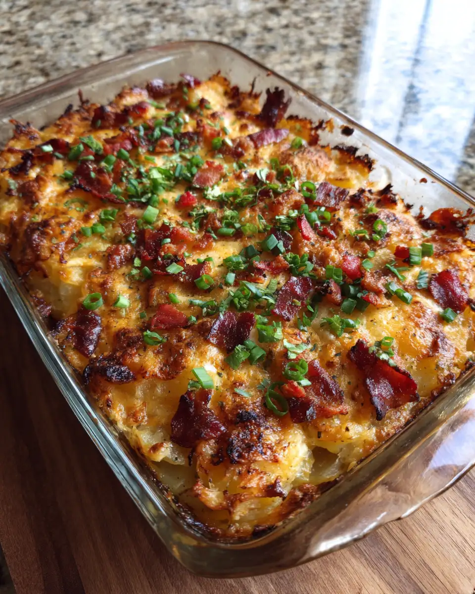 Final dish - Ultimate Comfort: Discover the Magic of Loaded Baked Potato Casserole