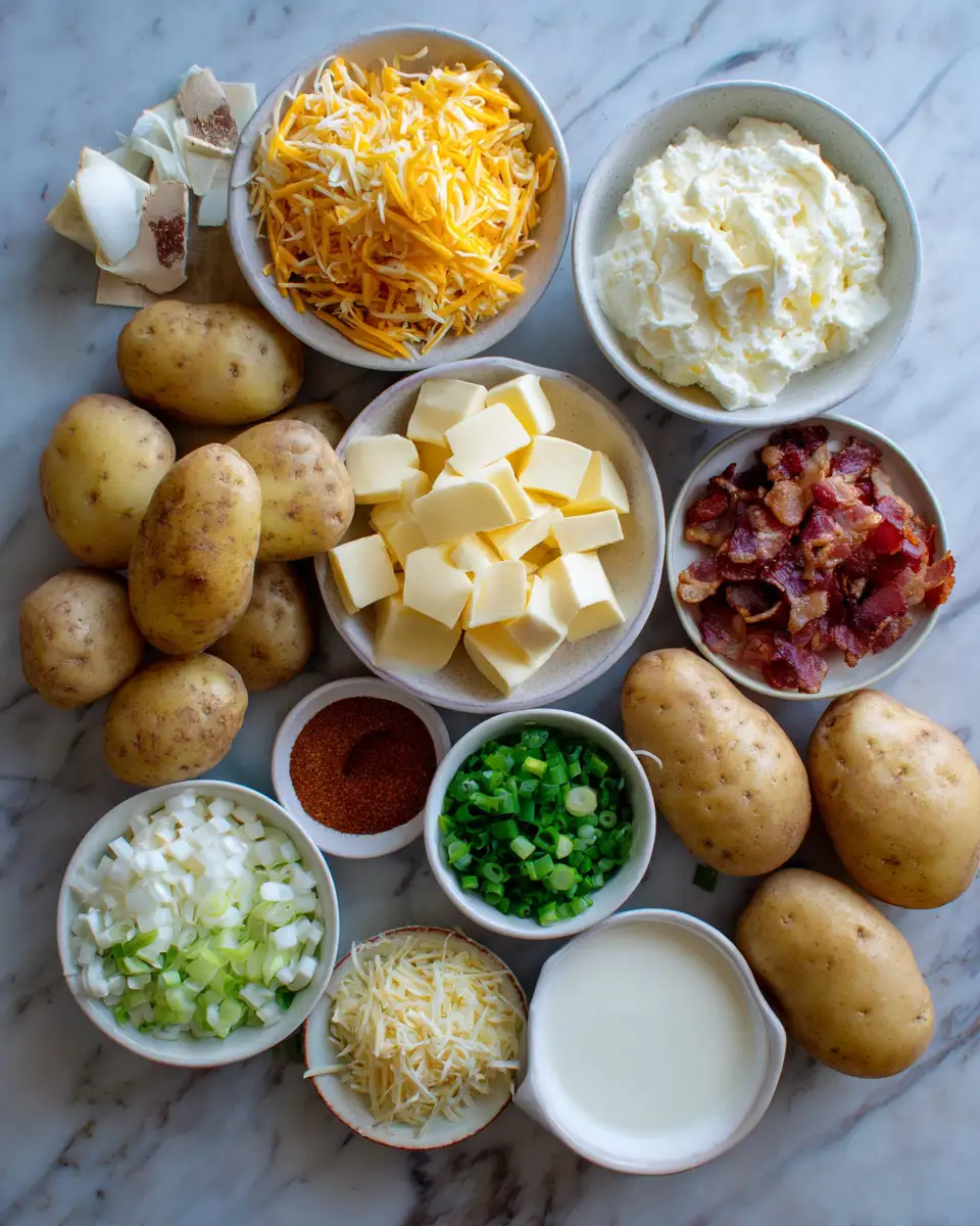 Ingredients for Ultimate Comfort: Discover the Magic of Loaded Baked Potato Casserole