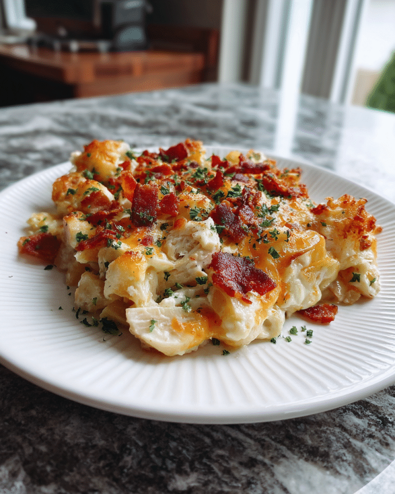 Ultimate Loaded Chicken Bacon Ranch Casserole Delight - Featured Image
