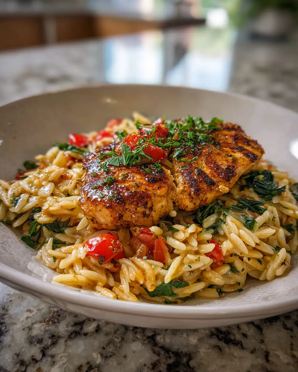 Final dish - Irresistibly Delicious Marry Me Chicken Orzo for a Romantic Dinner Night
