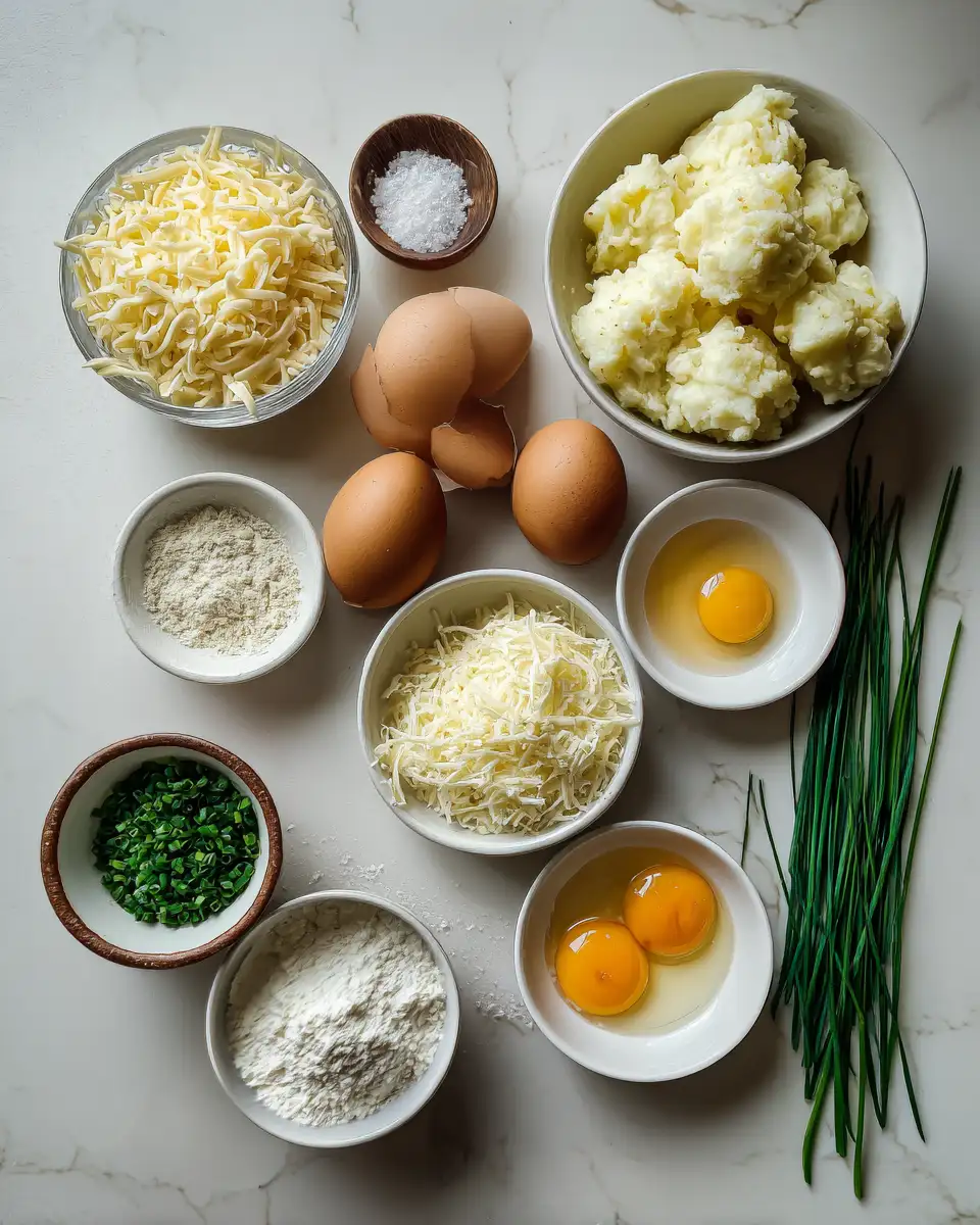 Ingredients for Irresistible Mashed Potato Cheese Puffs That Will Elevate Your Snack Game