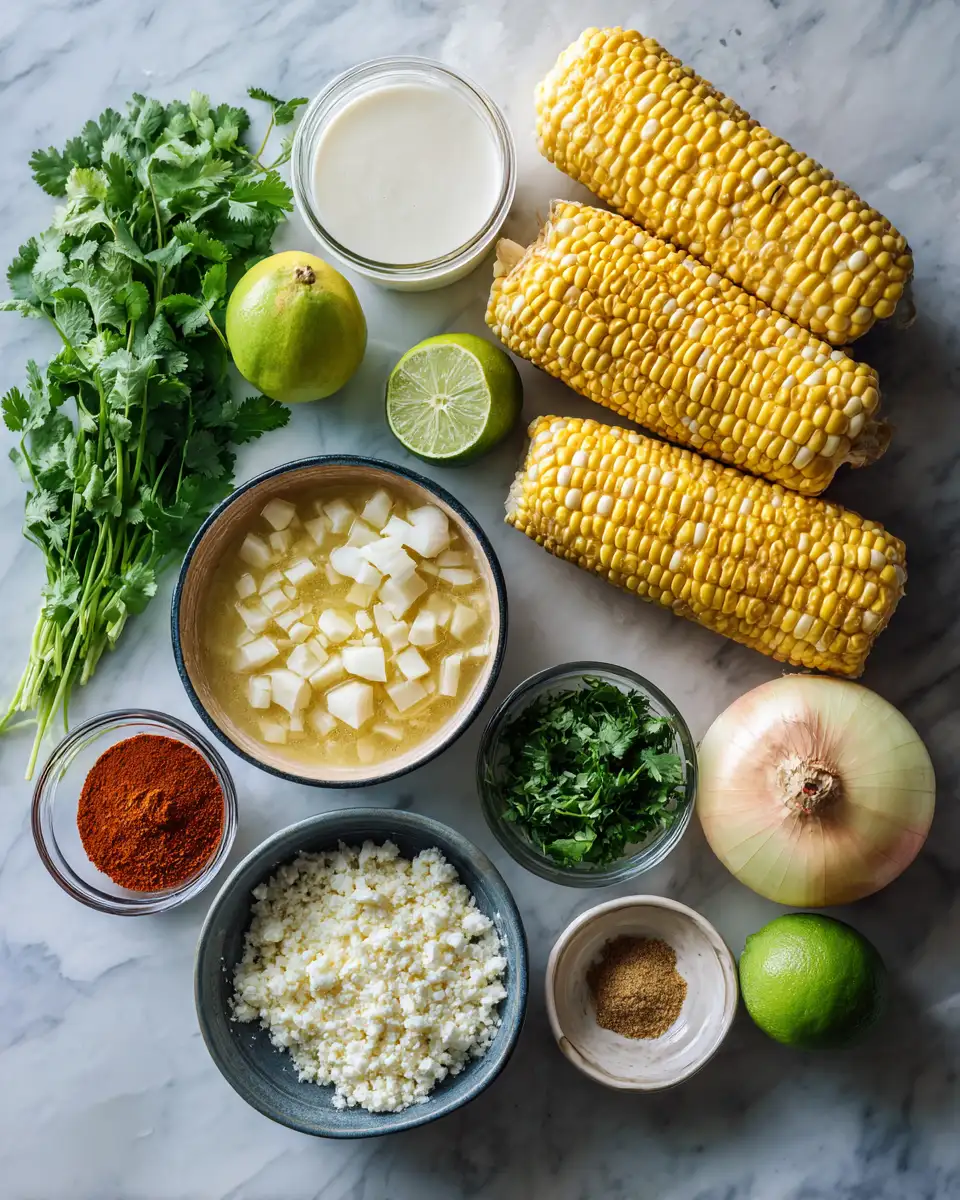 Ingredients for Savor the Flavors of Mexico with Easy Crockpot Mexican Street Corn Soup
