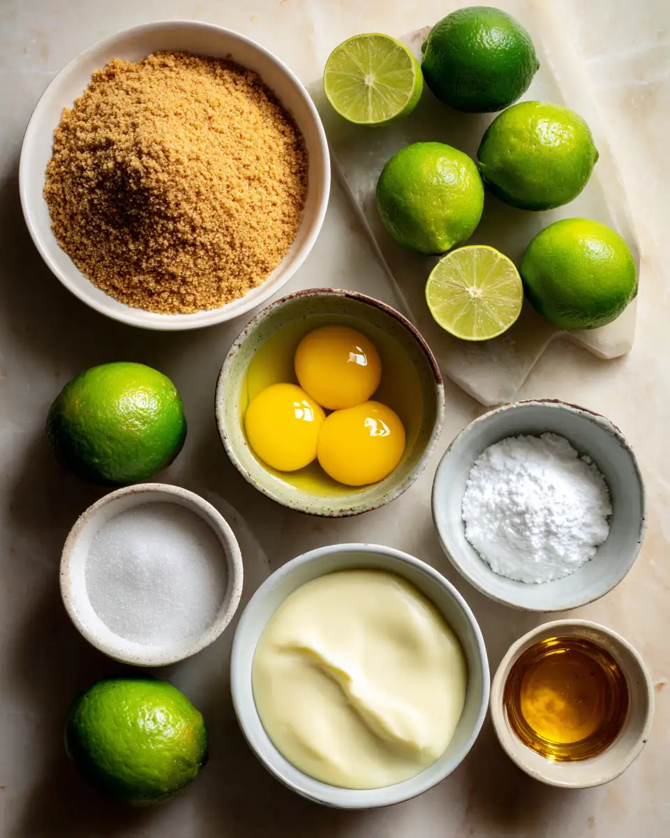 Ingredients for Tiny Tropical Delights: Savor the Zest of Mini Key Lime Pies