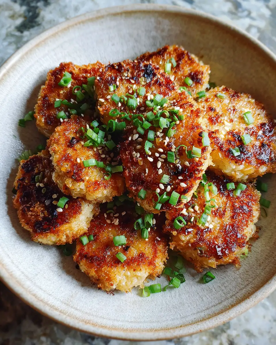Final dish - Miso Brown Butter Rice Cakes: Your New Favorite Savory Snack