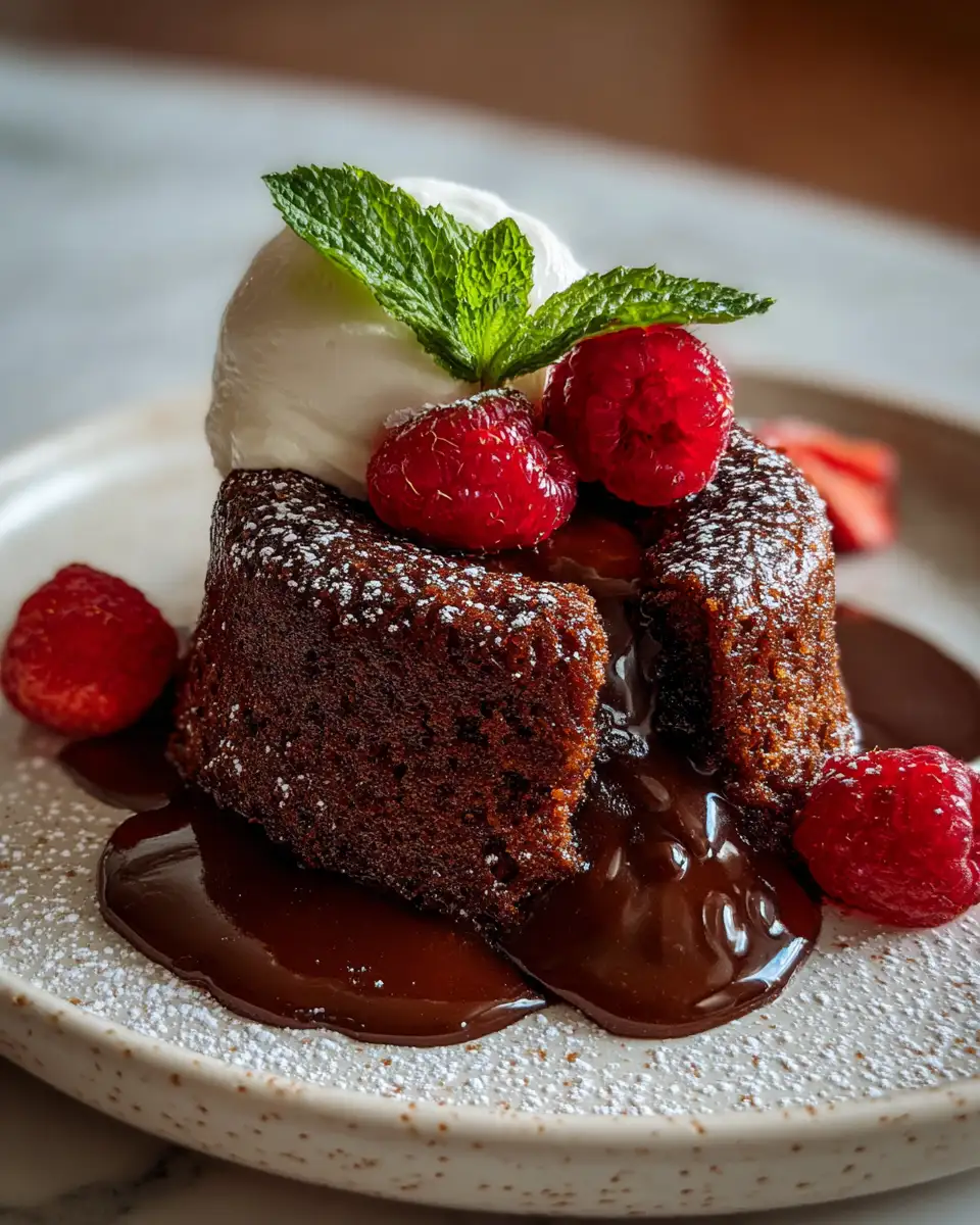 Final dish - Decadent Delights: Dive into the World of Molten Lava Chocolate Cakes