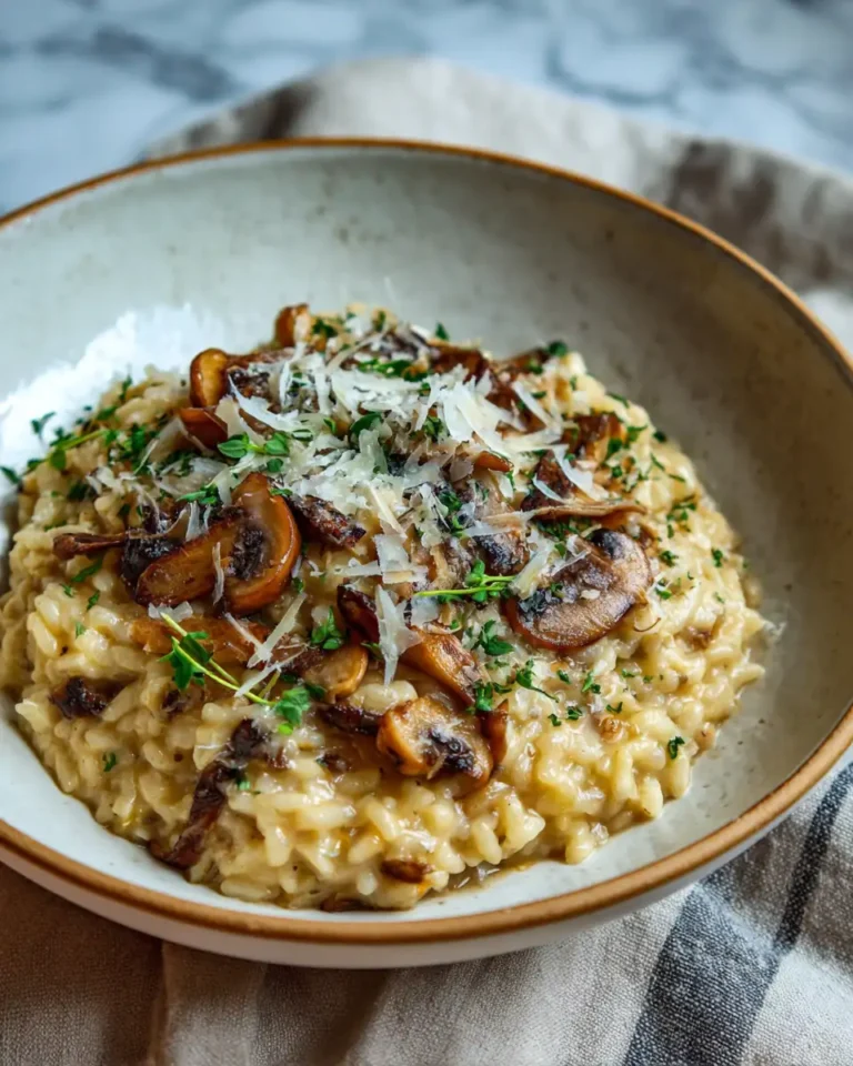 Mouthwatering Mushroom Risotto with Parmesan Perfection - Featured Image