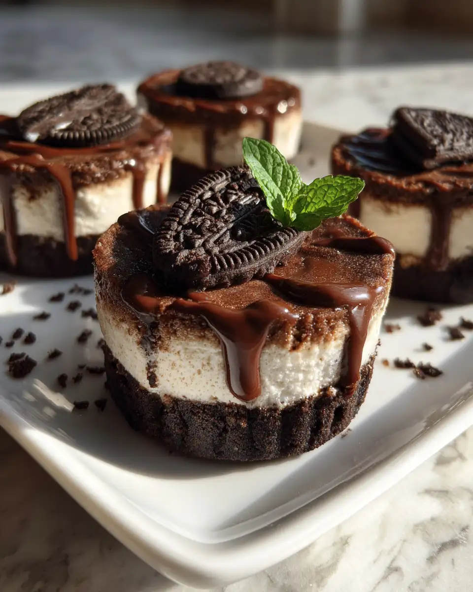 Final dish - Irresistible No-Bake Chocolate Oreo Cheesecake Cups for Dessert Lovers
