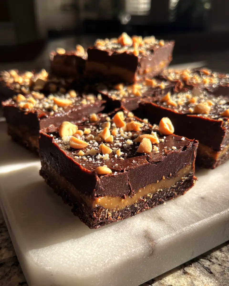Final dish - Irresistible No-Bake Chocolate Peanut Butter Bars: A Sweet Treat Without the Heat