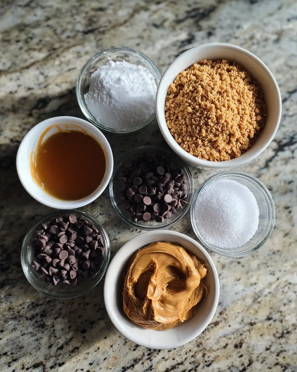 Ingredients for Decadent Delight: Indulge in No-Bake Chocolate Peanut Butter Bars