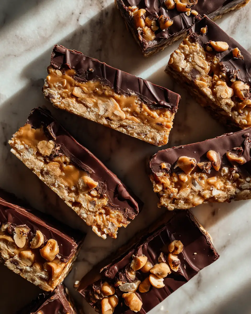 Indulge in Irresistible No-Bake Peanut Butter Chocolate Bars - Featured Image