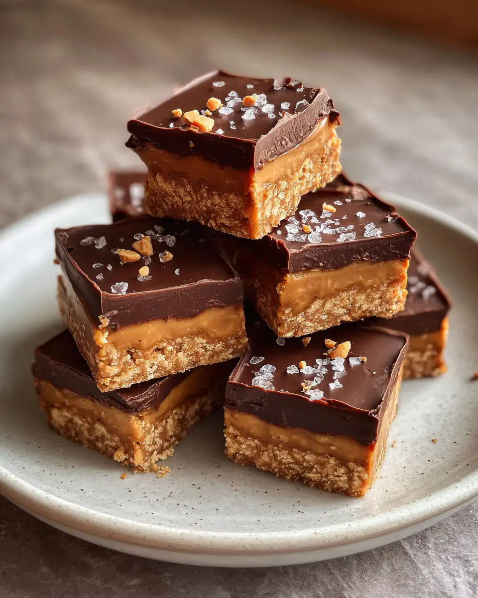Final dish - Indulge in Irresistible No-Bake Peanut Butter Chocolate Bars