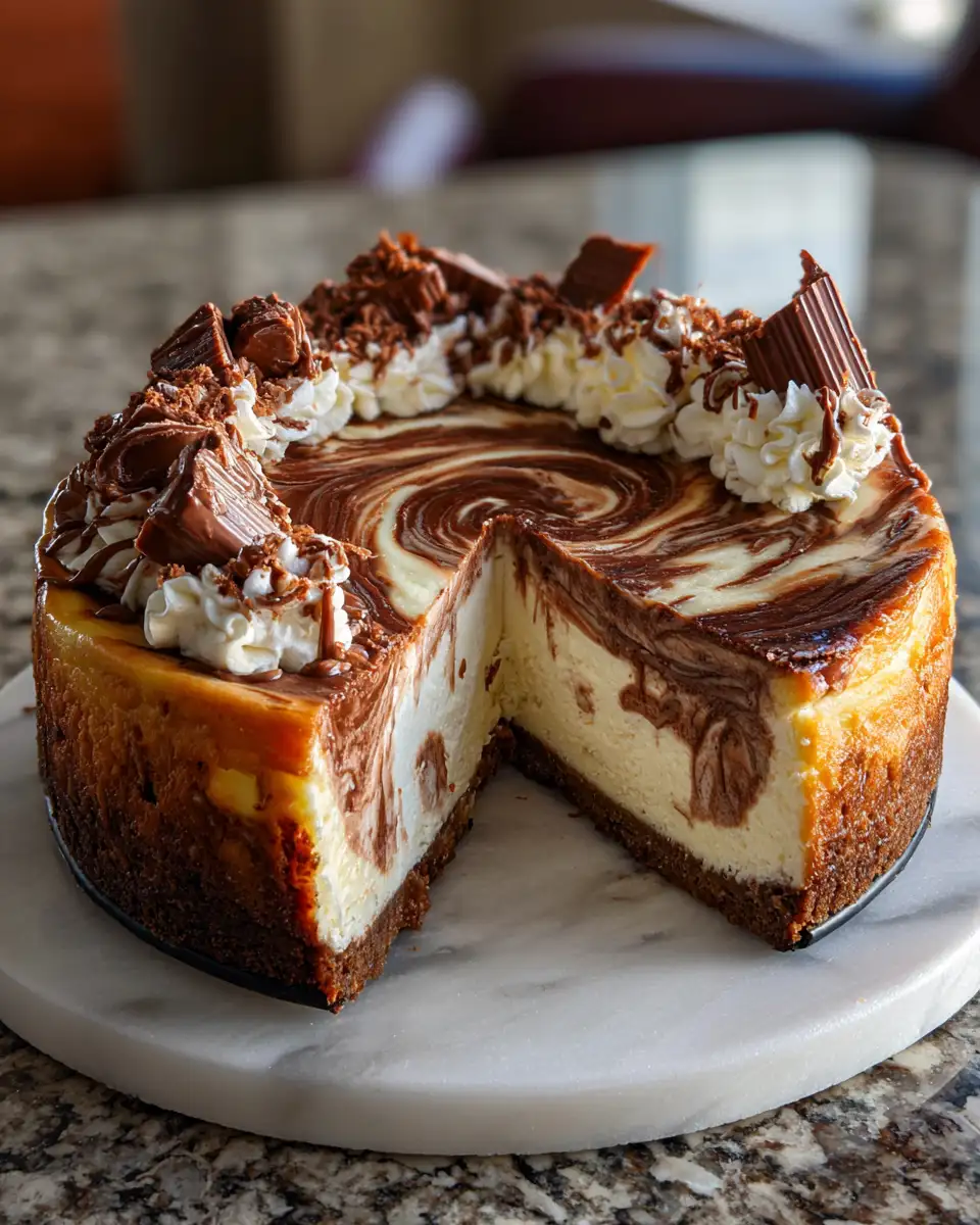 Final dish - Decadent Delight: Nutella Swirl Cheesecake Bliss