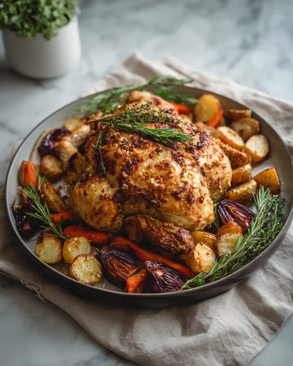 Savor the Simplicity: One-Pan Garlic Parmesan Roasted Chicken and Veggies Delight - Featured Image